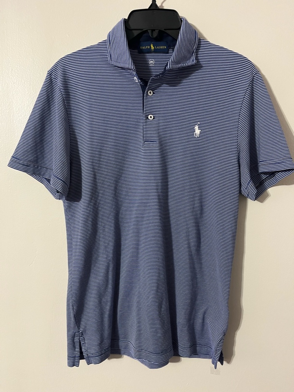 Ralph Lauren Pro Fit Men's  Blue & White Polo Shirt S